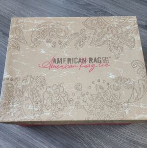 American Rag Floral Patterned Box in Beige and Pink